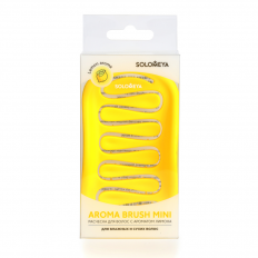 Solomeya Расческа для сухих и влажных волос аромат лимон мини Aroma Brush 1шт.