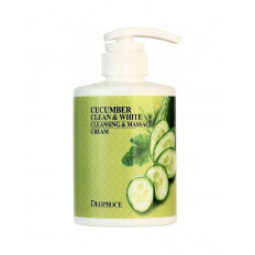 Deoproce Крем для тела массажный очищающий с огурцом Massage Cream 430мл.Корея