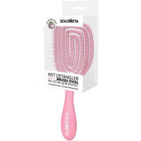 Solomeya Расческа для волос с ароматом клубники квадратная Wet Detangler Paddle Strawberry