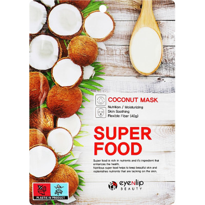 Eyenlip Тканевая маска для лица кокос Super Food Корея