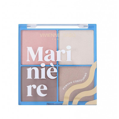 Vivienne Sabo Палетка для скульптурирования пудровая Powder Face Contouring Palette 01 Vivienne Sabo Палетка для скульптурирования пудровая Powder Face Contouring Palette 01