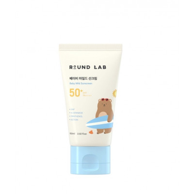 ROUND LAB Детский солнцезащитный крем Baby Mild Sunscreen SPF50+ PA++++ 60 мл. Корея