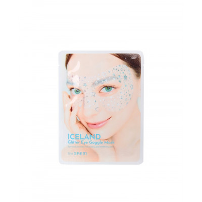 The SAEM Маска тканевая для глаз Iceland Glitter Eye Goggle Mask Корея