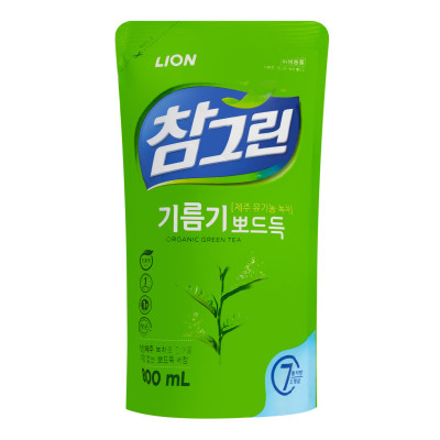 LION Средство для мытья посуды, овощей и фруктов Розмарин 900 мл. Корея