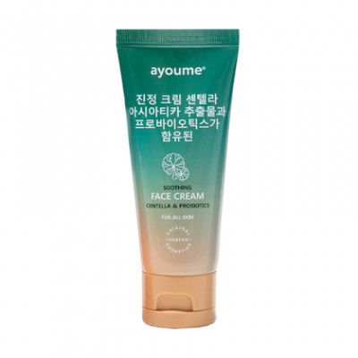 Ayoume Крем с центеллой азиатской и пробиотиками Soothing 70 мл. ЧЗ Ayoume Крем с центеллой азиатской и пробиотиками Soothing 70 мл. ЧЗ