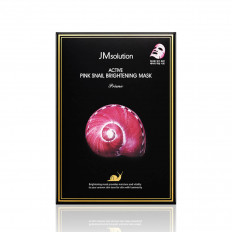 JMsolution Укрепляющая маска с экстрактом розовой улитки Active Pink Snail Brightening Mask Корея
