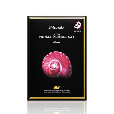 JMsolution Укрепляющая маска с экстрактом розовой улитки Active Pink Snail Brightening Mask Корея JMsolution Укрепляющая маска с экстрактом розовой улитки Active Pink Snail Brightening Mask Корея