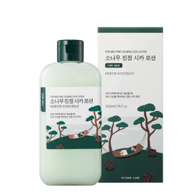 ROUND LAB Мужской лосьон с экстрактами сосны и центеллы Pine Calming Cica Lotion 200 мл. Корея ROUND LAB Мужской лосьон с экстрактами сосны и центеллы Pine Calming Cica Lotion 200 мл. Корея
