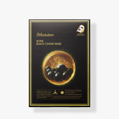 JMsolution Антивозрастная маска с черной икрой Active Black Caviar Mask Корея
