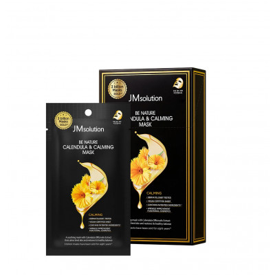 JMsolution Маска с экстрактом календулы с успокаивающим эффектом BE NATURE Calendula Calming Mask JMsolution Маска с экстрактом календулы с успокаивающим эффектом BE NATURE Calendula Calming Mask