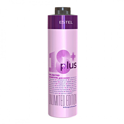 ESTEL Шампунь для волос 18 Plus Hair Shampoo Unlimited Edition 1000 мл. ESTEL Шампунь для волос 18 Plus Hair Shampoo Unlimited Edition 1000 мл.