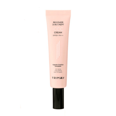 TRIMAY Тональный уходовый ССС крем с пептидами SPF50+PA+++ Re:cover 3-in-1 Medium 30 мл. Корея TRIMAY Тональный уходовый ССС крем с пептидами SPF50+PA+++ Re:cover 3-in-1 Medium 30 мл. Корея