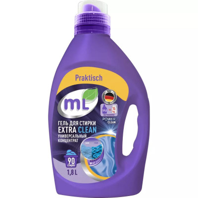 MEINE LIEBE Гель для стирки универсальный концентрированный Extra Clean 1,8 л. MEINE LIEBE Гель для стирки универсальный концентрированный Extra Clean 1,8 л.