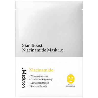 JMsolution Тканевая маска с ниацинамидом для сужения пор Skin Boost Niacinamide Mask