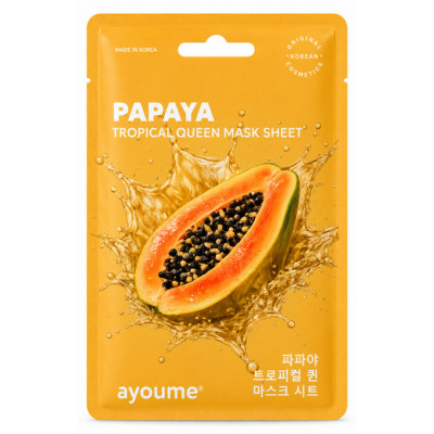 Ayoume Тканевая маска Fruit Papaya Tropical Queen ЧЗ
