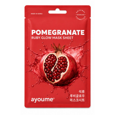 Ayoume Тканевая маска Fruit Pomegranate Ruby Glow ЧЗ Ayoume Тканевая маска Fruit Pomegranate Ruby Glow ЧЗ