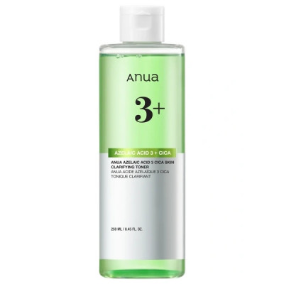 ANUA Успокаивающий тонер с 3% азелаиновой кислоты Azelaic Acid 3 + Cica 250 мл. ANUA Успокаивающий тонер с 3% азелаиновой кислоты Azelaic Acid 3 + Cica 250 мл.