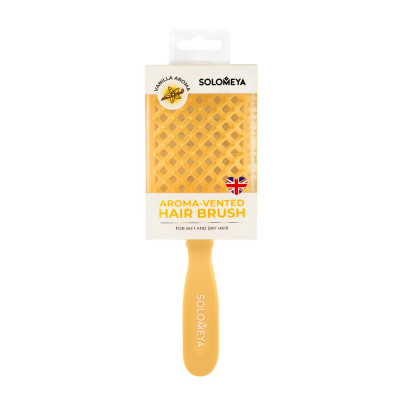 Solomeya Расческа для волос вентилируемая АРОМАТ ВАНИЛЬ Aroma-Vented Hair Brush Vanilla