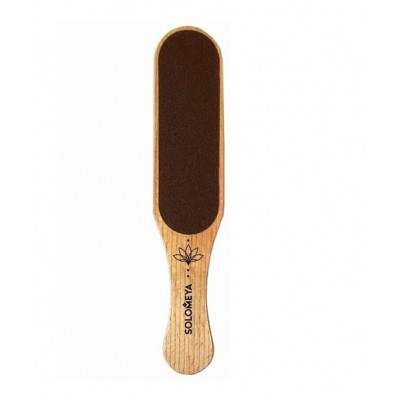 Solomeya Деревянная педикюрная пилка коричневая 100/200 Wooden Wide Foot File Brown