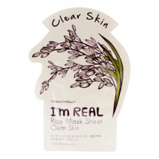 TONY MOLY Тканевая маска очищающая с рисом Sheet Clear Skin Mask 21г.Корея