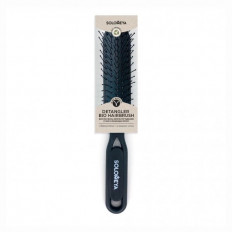 Solomeya Расческа узкая черная Detangler Bio Hair Brush Black Aesthetic