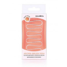 Solomeya Арома-расческа для влажных и сухих волос с ароматом персика мини Aroma Brush Mini