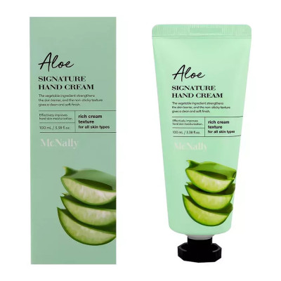 McNally Крем для рук с экстрактом алоэ Aloe Signature Hand Cream 100 мл. Корея McNally Крем для рук с экстрактом алоэ Aloe Signature Hand Cream 100 мл. Корея