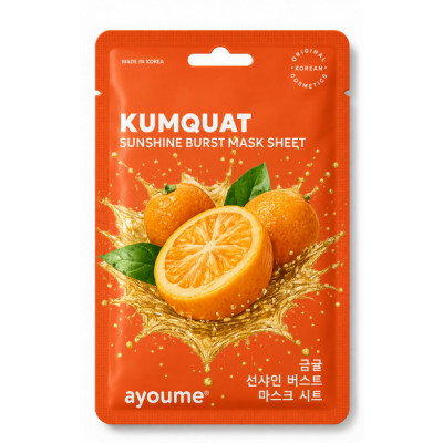 Ayoume Тканевая маска Fruit Kumquat Sunshine Burst ЧЗ Ayoume Тканевая маска Fruit Kumquat Sunshine Burst ЧЗ