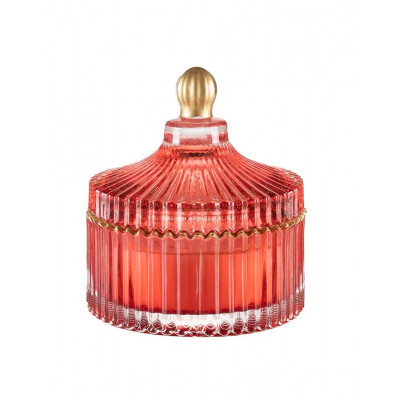 KARLSBACH Свеча ароматическая соевая Berry Rose Красное стекло Оранжевая уп.13,5x15 см 450 г. KARLSBACH Свеча ароматическая соевая Berry Rose Красное стекло Оранжевая уп.13,5x15 см 450 г.