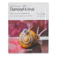 The Saem Гелевая маска для лица с бриллиантами и муцином улитки Shail Intense Gel Mask Корея