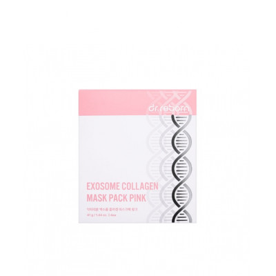 DR.REBORN Гидрогелевая маска с экзосомами и коллагеном розовая Exosome Collagen Mask Pink Корея