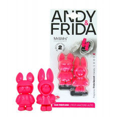 Mr&Mrs Дизайнерский ароматизатор для автомобиля розовый Andy & Frida Frida Secret Италия