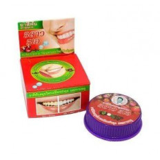 5Stars Тайская зубная отбеливающая паста Мангостин Thai Toothpaste Mangosteen 25 г. Таиланд